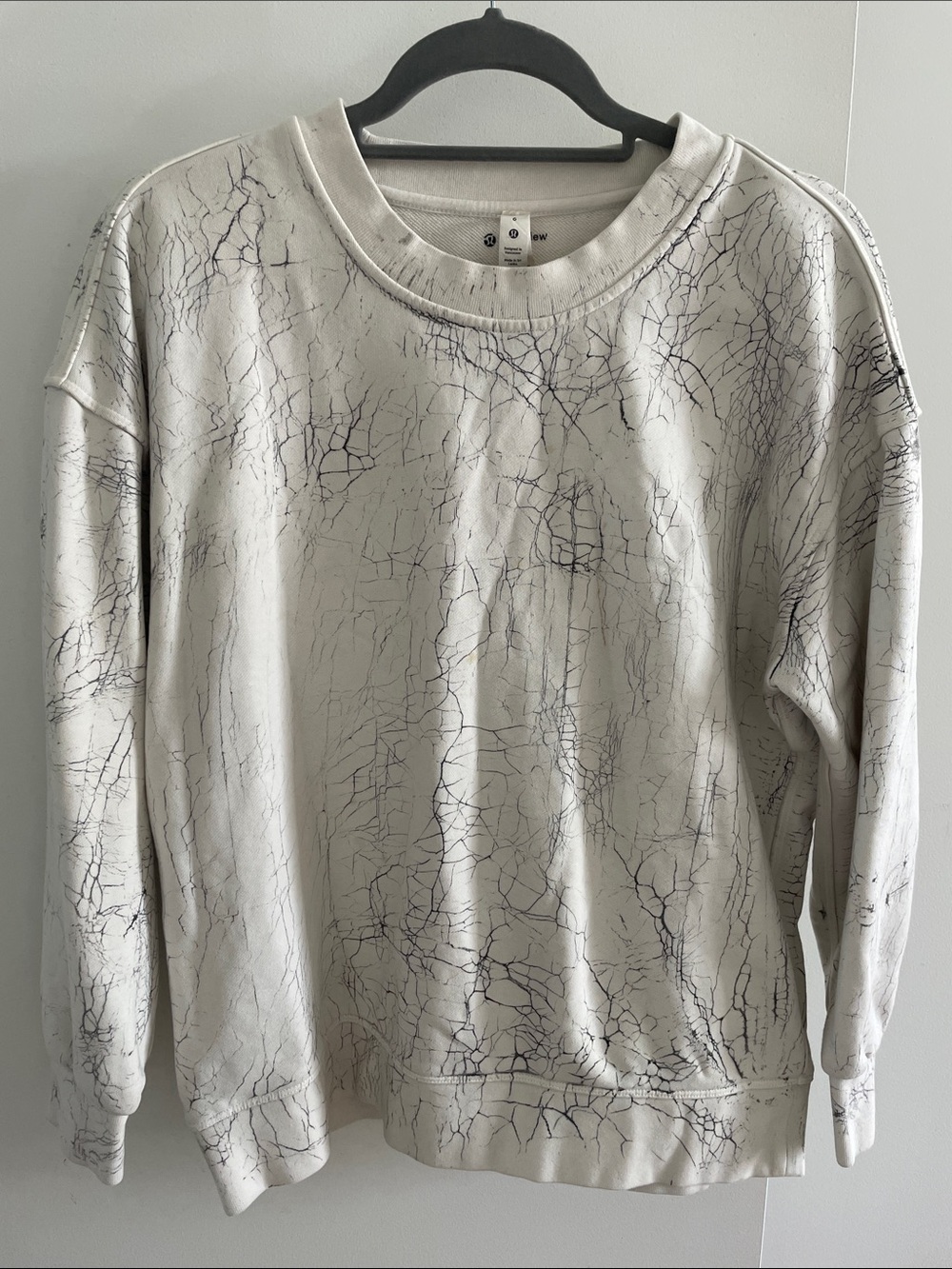 Lululemon Like New Cracked Marble Crewneck Sweatshirt